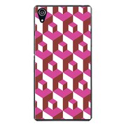 SO-03F-YCM2P0938-78 [docomo SO-03F Xperia Z2 オリジナル デザイン スマホケース 【立体ブロック（大） ピンク】]