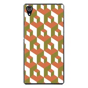 SO-03F-YCM2P0939-78 [docomo SO-03F Xperia Z2 オリジナル デザイン スマホケース 【立体ブロック（大） オレンジ】]