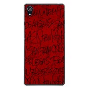 SO-03F-YCM2P0949-78 [docomo SO-03F Xperia Z2 オリジナル デザイン スマホケース 【アルファベット MEDIUM レッド】]