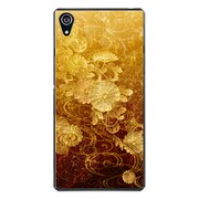 SO-03F-YCM2P0957-78 [docomo SO-03F Xperia Z2 オリジナル デザイン スマホケース 【古風な花柄 ダークゴールド】]