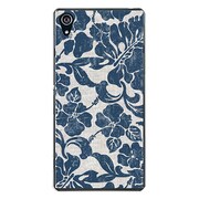 SO-03F-YCM2P0971-78 [docomo SO-03F Xperia Z2 オリジナル デザイン スマホケース 【ハワイアンフラワー インディゴブルー】]