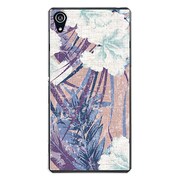 SO-03F-YCM2P0974-78 [docomo SO-03F Xperia Z2 オリジナル デザイン スマホケース 【ガーリーフラワー柄 ライトブラウン】]