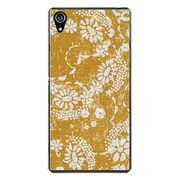 SO-03F-YCM2P0979-78 [docomo SO-03F Xperia Z2 オリジナル デザイン スマホケース 【アンティーク調フラワー イエロー】]