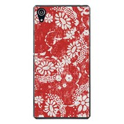 SO-03F-YCM2P0980-78 [docomo SO-03F Xperia Z2 オリジナル デザイン スマホケース 【アンティーク調フラワー レッド】]
