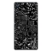 SO-03F-YCM2P1035-78 [docomo SO-03F Xperia Z2 オリジナル デザイン スマホケース 【デジタル サイケデリック モノクロ】]