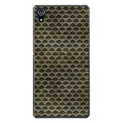 SO-03F-YCM2P1038-78 [docomo SO-03F Xperia Z2 オリジナル デザイン スマホケース 【青海波文様 灰色】]