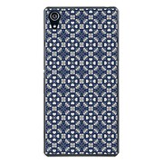 SO-03F-YCM2P1047-78 [docomo SO-03F Xperia Z2 オリジナル デザイン スマホケース 【星七宝文様 海軍藍】]