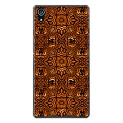 SO-03F-YCM2P1074-78 [docomo SO-03F Xperia Z2 オリジナル デザイン スマホケース 【万華鏡 模様 パターン A ゴールド】]
