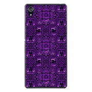 SO-03F-YCM2P1076-78 [docomo SO-03F Xperia Z2 オリジナル デザイン スマホケース 【万華鏡 模様 パターン A パープル】]