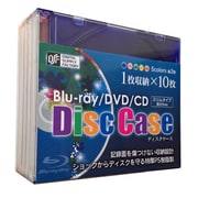 ブルーレイ DVD CDスリムケース (1枚収納 10パック) ミックス OA-RBCD1-10MIX