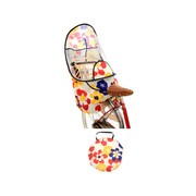 後ろ子供のせ用風防レインカバー フラワー RCR-002