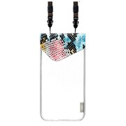 スマートフォンファッション防水ポーチ フラワースネイク