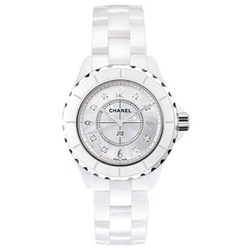 CHANEL◎J12/マザーオブパール/ダイヤ/ホワイト/時計/クォーツ CHANEL◎J12/マザーオブパール/ダイヤ/ホワイト/時計/クォーツ