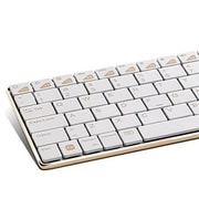 rapoo ワイヤレスキーボード ホワイト＆ゴールド E6300GL