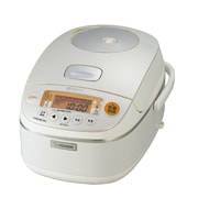 圧力IH炊飯器 5.5合炊き 極め炊き 羽釜リングつきプラチナ厚釜 ホワイト NP-BC10-WA