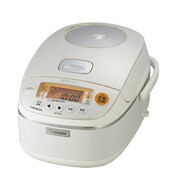圧力IH炊飯器 1升炊き 極め炊き 羽釜リングつきプラチナ厚釜 ホワイト NP-BC18-WA