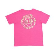 BU1132353 [美豚シリーズ 金豚 つむぎ天竺半袖Tシャツ LL 桜 ショッキングピンク]