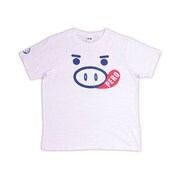 BU1132361 [美豚シリーズ PERO美豚 つむぎ天竺半袖Tシャツ LL 桃 ライトピンク]