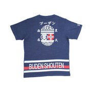 BU1132370 [小判型豊天 つむぎ天竺半袖Tシャツ L 藍 インディゴ]