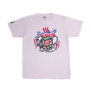 BU1142180 [ニューヨークスタイル クルーネック つむぎ天竺半袖Tシャツ L 桃 ライトピンク]