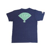 BU1142222 [蛸焼きクルーネック　つむぎ天竺半袖Tシャツ LL 藍 インディゴ]