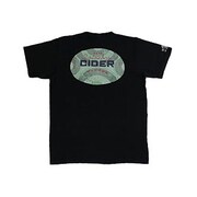 BU1142224 [サイダークルーネック つむぎ天竺半袖Tシャツ LL 漆黒 ブラック]