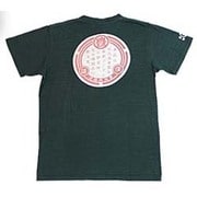 BU1142259 [豊天呉服店 つむぎ天竺半袖Tシャツ L 海松 ダークグリーン]