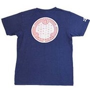 BU1142259 [豊天呉服店 つむぎ天竺半袖Tシャツ M 藍 インディゴ]