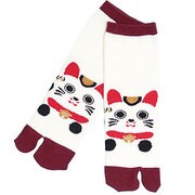 BUZ030248 [足袋 レディース靴下 23cm～25cm 招き猫]