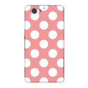 A2-70225 [70225 ドット柄 ピンクベース白ドット XperiaA2 SO-04F / MF]