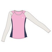 M39325 [W ACTIVETRAINING カラーブロック 長袖 T シャツ ITT43 レディース Lサイズ フロストピンクF14]
