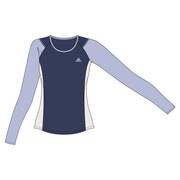 M39326 [W ACTIVETRAINING カラーブロック 長袖 T シャツ ITT43 レディース Mサイズ ビスタブルーF14]