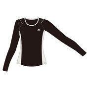 M39327 [W ACTIVETRAINING カラーブロック 長袖 T シャツ ITT43 レディース Mサイズ ブラック]