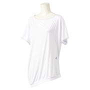 M39520 [W ACTIVEGYM アシンメトリー 半袖 T シャツ ITU36 レディース Lサイズ ホワイト]