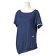 M39522 [W ACTIVEGYM アシンメトリー 半袖 T シャツ ITU36 レディース Lサイズ カレッジネイビー]