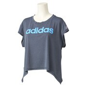 M39524 [W ACTIVEGYM リニアロゴ 半袖 T シャツ ITU37 レディース OTサイズ ナイトグレー]
