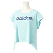 M39526 [W ACTIVEGYM リニアロゴ 半袖 T シャツ ITU37 レディース Mサイズ ビビッドミントF1]