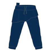 M39563 [W ACTIVEGYM スカート付き カプリパンツ ITU47 レディース OTサイズ リッチブルーF14]
