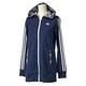 S03515 [W ADIDASBLOOM ジャージロングパーカー ITX21 レディース Lサイズ カレッジネイビー/パールグレー]