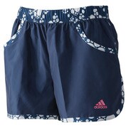 S03526 [W ADIDASBLOOM ウインドショーツ ITX24 レディース Sサイズ カレッジネイビー]