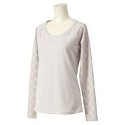 S03539 [W ADIDASBLOOM ロングスリーブ T シャツ ITX29 レディース Mサイズ パールグレーS14]