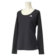 S03540 [W ADIDASBLOOM ロングスリーブ T シャツ ITX29 レディース OTサイズ ブラック]