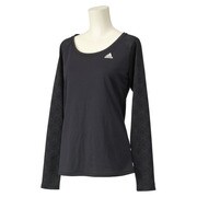 S03540 [W ADIDASBLOOM ロングスリーブ T シャツ ITX29 レディース Sサイズ ブラック]
