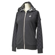 S03546 [W ADIDASBLOOM スウェットパーカー ITX30 レディース OTサイズ ブラック]