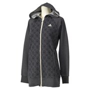 S03553 [W ADIDASBLOOM スウェットロングパーカー ITX31 レディース OTサイズ ブラック]