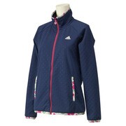 S03634 [W ADIDASBLOOM フリースジャケット ITX49 レディース OTサイズ カレッジネイビー]