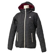 S03637 [W ADIDASBLOOM キルティングパーカー ITX50 レディース Sサイズ ブラック]