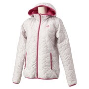 S03639 [W ADIDASBLOOM キルティングパーカー ITX50 レディース J/S パールグレーS14]