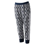 S03642 [W ADIDASBLOOM ジャガードパンツ ITX51 レディース Lサイズ カレッジネイビー/パールグレー]