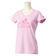 S04670 [W ACTIVETRAINING アイコニック 半袖 T シャツ JED61 レディース J/M フロストピンクF14]
